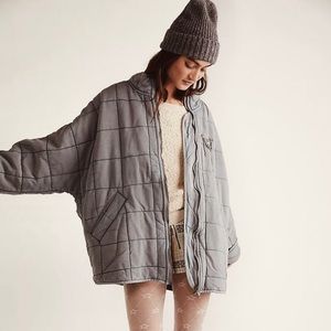 Medium Free People Dolman Knit Quilted Jacket